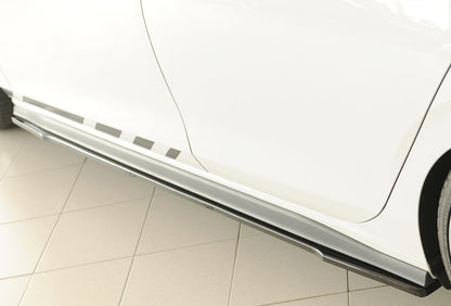 VW Golf 8 GTD Rieger Seitenschwelleransatz links, ABS, schwarz glänzend, 
inkl. Montagezubehör, Gutachten