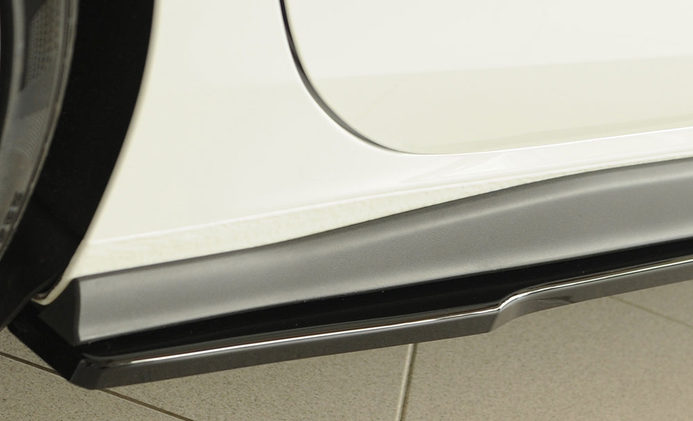 VW Golf 8 GTE Rieger Seitenschwelleransatz rechts, ABS, schwarz glänzend, 
inkl. Montagezubehör, Gutachten