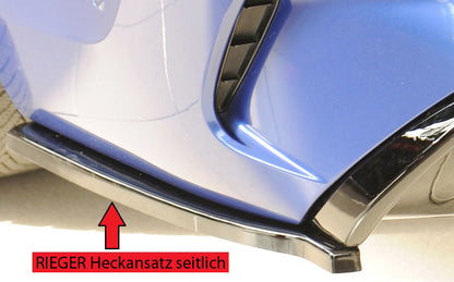 BMW 3er G21  (G3K) Rieger Heckschürzenansatz seitlich links links, für RIEGER Heckeinsatz, ABS, schwarz glänzend, für Fzg....