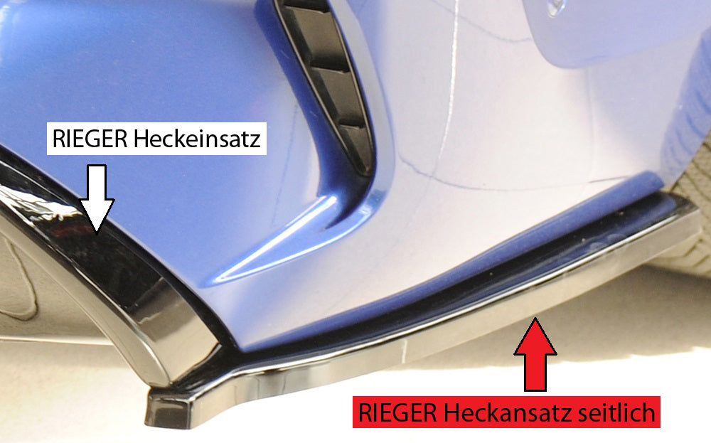 BMW 3er G21  (G3K) Rieger Heckschürzenansatz seitlich rechts rechts, für RIEGER Heckeinsatz, ABS, schwarz glänzend, für Fz...