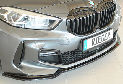 BMW 1er F40  (F1H) Rieger Spoilerschwert für orig. Frontschürze, ABS, schwarz glänzend, für Fzg. mit M-Sport-Paket, 
inkl....