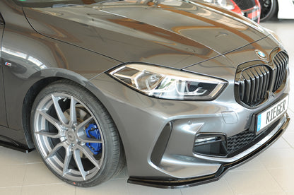 BMW 1er F40  (F1H) Rieger Spoilerschwert für orig. Frontschürze, ABS, schwarz glänzend, für Fzg. mit M-Sport-Paket, 
inkl....