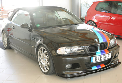 BMW 3er E46 M3 Rieger Spoilerlippe (GBL-50234) flache Version, ABS, schwarz glänzend, 
inkl. Montagezubehör, ABE