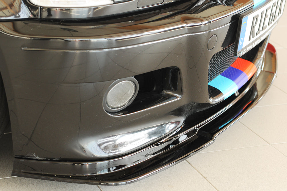 BMW 3er E46 M3 Rieger Spoilerlippe (GBL-50234) flache Version, ABS, schwarz glänzend, 
inkl. Montagezubehör, ABE