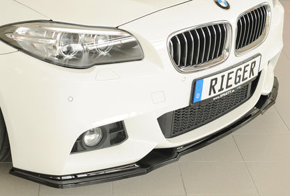 BMW 5er F10  (5L) Rieger Spoilerschwert für orig. Frontschürze, ABS, schwarz glänzend, für Fzg. mit M-Sport-Paket, 
inkl. ...