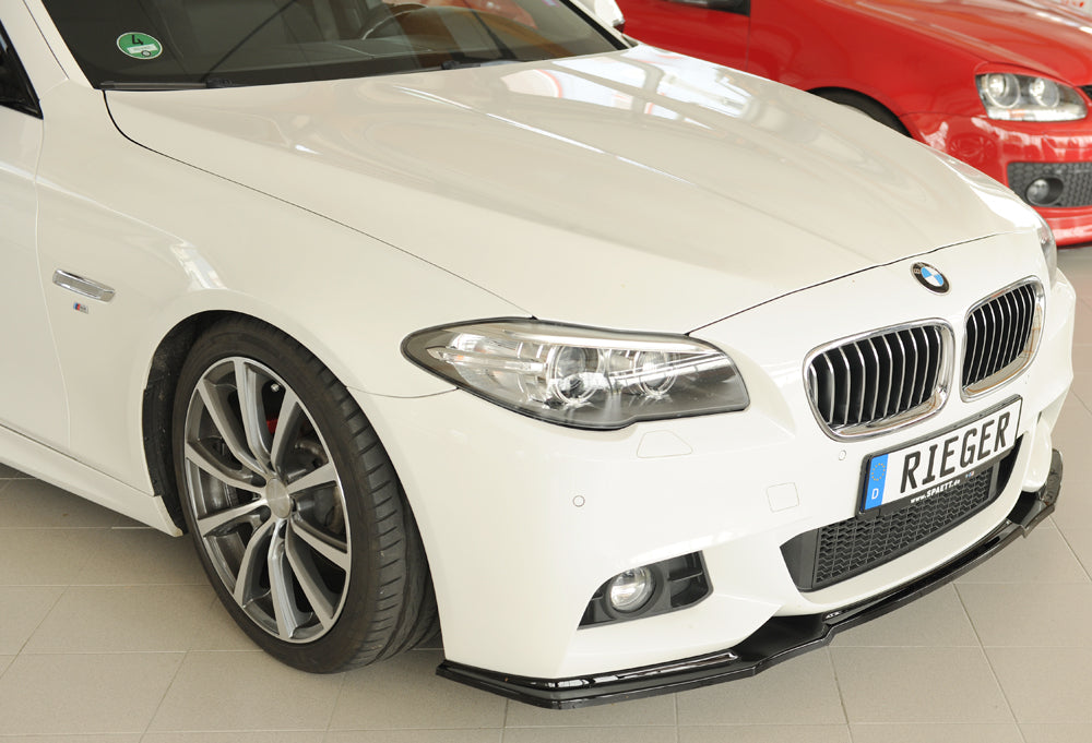 BMW 5er F11  (5K) Rieger Spoilerschwert für orig. Frontschürze, ABS, schwarz glänzend, für Fzg. mit M-Sport-Paket, 
inkl. ...
