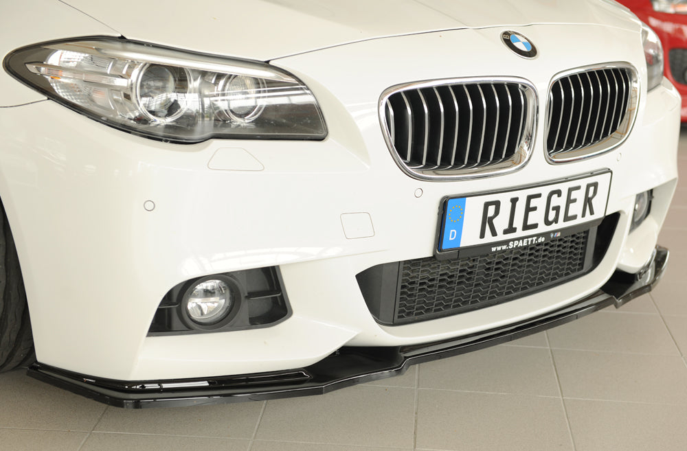 BMW 5er F11  (5K) Rieger Spoilerschwert für orig. Frontschürze, ABS, schwarz glänzend, für Fzg. mit M-Sport-Paket, 
inkl. ...