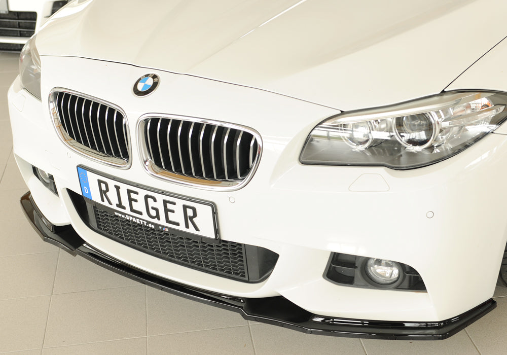 BMW 5er F11  (5K) Rieger Spoilerschwert für orig. Frontschürze, ABS, schwarz glänzend, für Fzg. mit M-Sport-Paket, 
inkl. ...