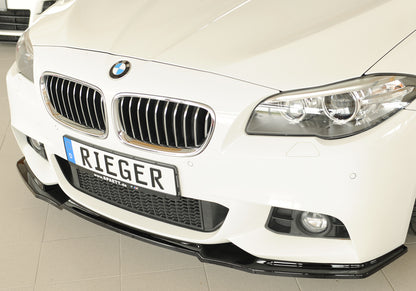 BMW 5er F11  (5K) Rieger Spoilerschwert für orig. Frontschürze, ABS, schwarz glänzend, für Fzg. mit M-Sport-Paket, 
inkl. ...