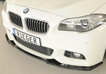 BMW 5er F11  (5K) Rieger Spoilerschwert für orig. Frontschürze, ABS, schwarz glänzend, für Fzg. mit M-Sport-Paket, 
inkl. ...