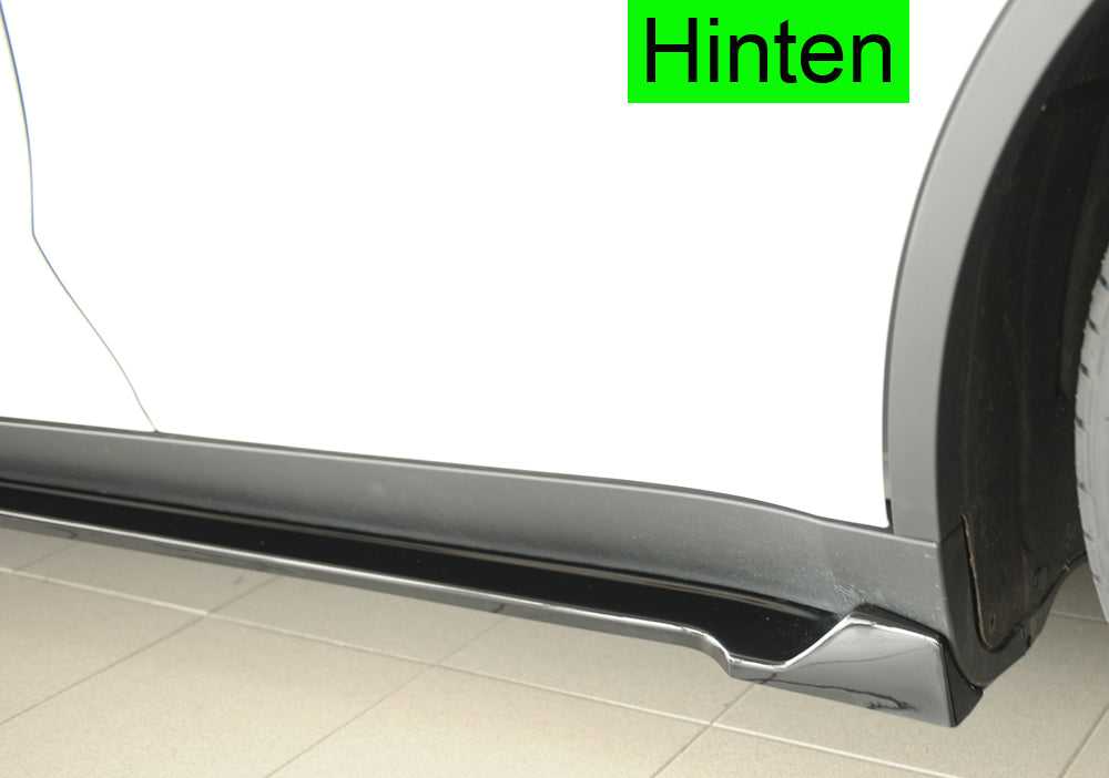 Tesla Model Y  (003) Rieger Seitenschwelleransatz links, für orig. Seitenschweller, ABS, schwarz glänzend, 
inkl. Montagez...