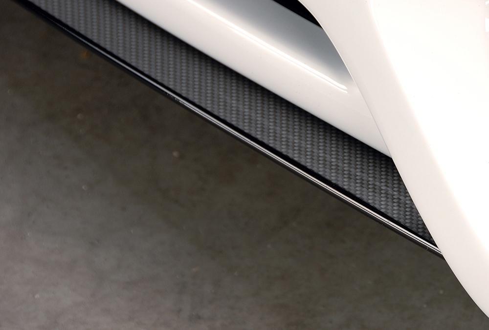 VW Golf 6 Rieger Spoilerschwert für Spoilerstoßstange 59529/30/31/32/33/34 mittig, für Spoilerstoßstange, ABS, Carbon-Look, 
inkl. Montagezubehör, ABE