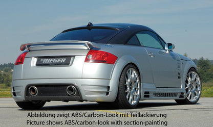 Audi TT (8N) Rieger Heckansatz    ABS, Carbon-Look, 
inkl. Alugitter, Montagezubehör, Gutachten