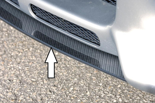 Audi A4 (8E) Typ B6 Rieger Spoilerschwert für Spoilerstoßstange 55233/34/35/36/37/38/51/52 mittig, für Spoilerstoßstange, ABS, Carbon-Look, 
inkl. Montagezubehör, ABE