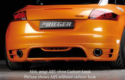 Audi TT (8J) Rieger Heckansatz    für Endrohr li. u. re., ABS, Carbon-Look, für Fzg. ohne S-Line Exterieur, 
inkl. Alugitter, Gutachten, Montagezubehör