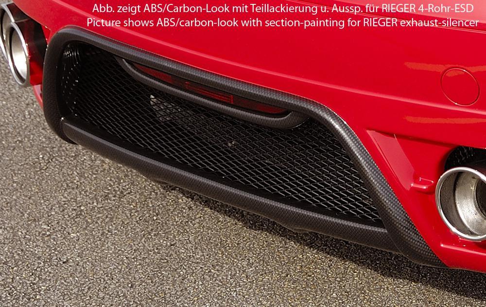 Audi TT (8J) Rieger Heckansatz    für Endrohr li. u. re., ABS, Carbon-Look, für Fzg. ohne S-Line Exterieur, 
inkl. Alugitter, Gutachten, Montagezubehör