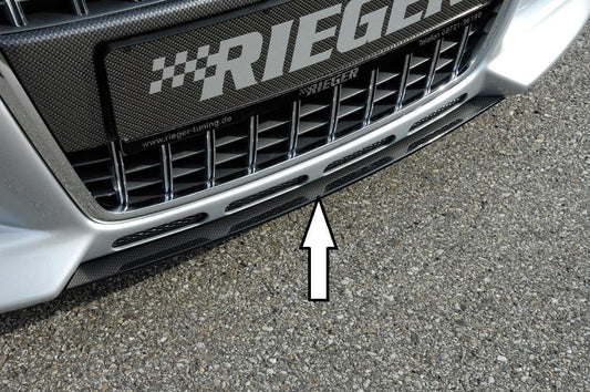 Audi A3 (8P) Rieger Spoilerschwert für Spoilerstoßstange 56743 / 56744 mittig, für Spoilerstoßstange, ABS, Carbon-Look, 
inkl. Montagezubehör, ABE