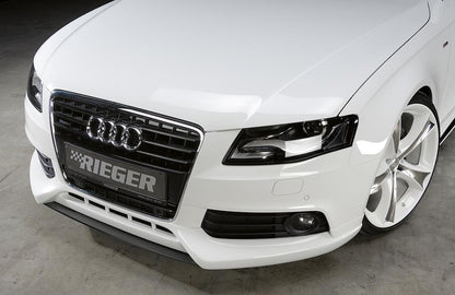 Audi A4 (B8/B81) Rieger Spoilerschwert für Spoilerlippe 55501 mittig, ABS, Carbon-Look, für Fzg. ohne S-Line Exterieur, 
inkl. Montagezubehör, ABE