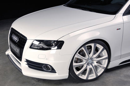 Audi A4 (B8/B81) Rieger Spoilerschwert für Spoilerlippe 55520 mittig, ABS, Carbon-Look, für Fzg. mit S-Line Exterieur, 
inkl. Montagezubehör, ABE
