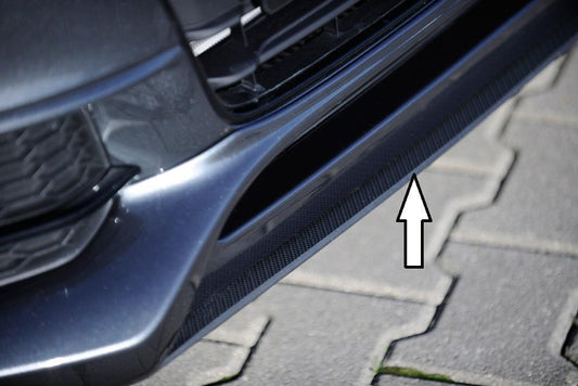 Audi A5 (B8/B81) Rieger Spoilerschwert für Spoilerlippe 55468 mittig, für Spoilerlippe, ABS, Carbon-Look, für Fzg. mit S-Line Exterieur, 
inkl. Montagezubehör, ABE
