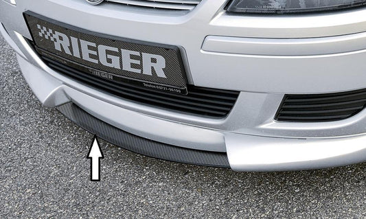 Opel Corsa C Rieger Spoilerschwert für Spoilerlippe 58921 mittig, für Spoilerlippe, ABS, Carbon-Look, 
inkl. Montagezubehör, ABE