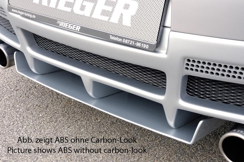 VW Golf 5 Rieger Diffusor   für Heckschürzenansatz 59326/7/8 ABS, Carbon-Look, 
inkl. Gutachten, Montagezubehör