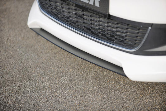 VW Polo 6 (6R) Rieger Spoilerschwert für Spoilerlippe 47201 / 47203 mittig, für Spoilerlippe, ABS, Carbon-Look, 
inkl. Montagezubehör