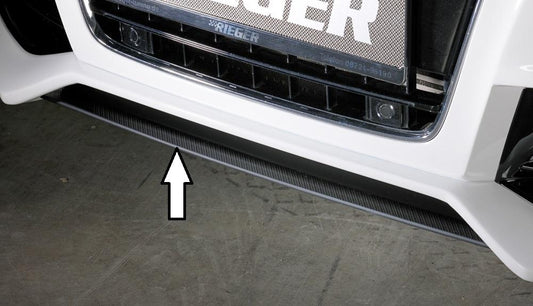 Audi A5 (B8/B81) Rieger Spoilerschwert für Spoilerstoßstange 55430/31/32/33 mittig, für Spoilerstoßstange, ABS, Carbon-Look, für Fzg. mit S-Line Exterieur und ohne S-Line Exterieur, 
inkl. Montagezubehör, ABE