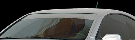Frontscheibenkeil 125x20cm, silber  Laut Polizeidienststelle ist maximal eine Scheibenabdeckung von 8% zulässig.