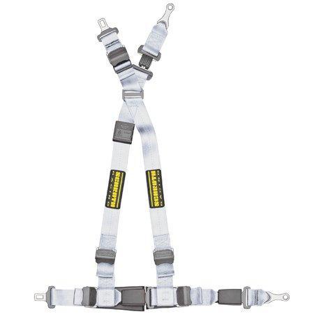 VW Bora (1J) Schroth Gurt Quick Fit, silber, links Flock schwarz silber, links, Flock schwarz
