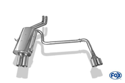 BMW 3er E46 FOX ESD li./re. 4x76mm Typ13, BMW E46 330d/ 330xd 3.0l Diesel 135/150kW links, rechts, 4x76mm (Typ 13), Edelstahl, 
inkl. Montagezubehör, Gutachten