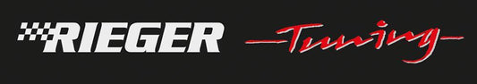 Aufkleber  Rieger Tuning  Frontscheibe schwarz / rot