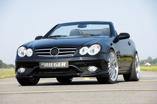 Mercedes SLK (R170) Rieger Bausatz für Serienkarosse SL-Look  Einzelabnahme §21 nur im Hause RIEGER möglich! mit Halter f. orig. NSW, mit integr. Kühlergrill, mit seitlichen Rippen, ABS, GFK, inkl. Alugitter, Montagezubehör