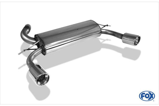 Ford Focus 2 ST Rieger ESD, li./re., Focus 2 ST nur 2,5l Endrohr-Typ: 32   für Ford Focus 2 ST bis Facelift rechts, links, für RIEGER-Heckansatz, 2x115x80mm, Edelstahl, 
inkl. Gutachten