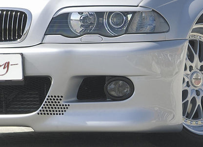 Klarglas-Nebelscheinwerfer-Set  Ls/Rs incl. Abdeckkappe Ls/Rs für Frontspoiler BMW E46  (66001)