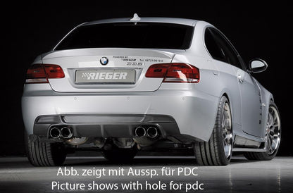 BMW 3er E92 Orig. M-Technik Heckschürze ohne Heckeinsatz BMW E92 Coupe / E93 Cabrio Kunststoff, für Fzg. ohne Einparkhilfe (PDC)