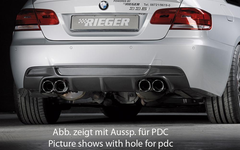 BMW 3er E92 Orig. M-Technik Heckschürze ohne Heckeinsatz BMW E92 Coupe / E93 Cabrio Kunststoff, für Fzg. ohne Einparkhilfe (PDC)