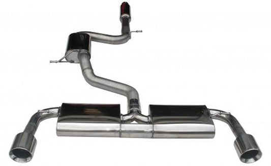 VW Golf 7 GTI BN-Pipes Auspuffanlage, VW Golf 7  GTI  li./re. je 1x100mm, 20° schräg, Doppelwandig 70mm Rohrführung 
Optimal geeignet für Leistungsgesteigerte Fahrzeuge 
Bestehend aus Vor- und Endschalldämpfer 
EG-Genehmigung (Eintragungsfrei)
Edelstahl