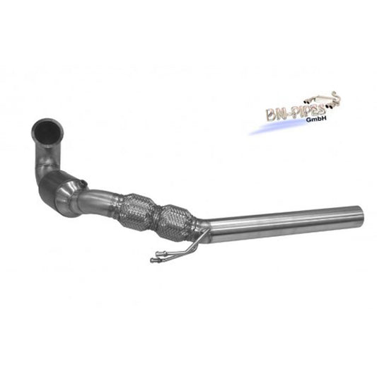 VW Golf 7 GTI BN-Pipes Downpipe, VW Golf 7  GTI Edelstahl-Vorrohr mit 200cpsi HJS Kat Edelstahl