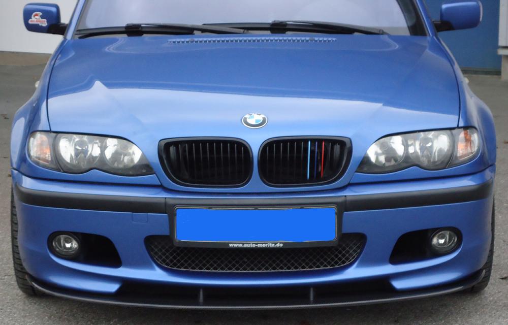 BMW 3er E46 Spoilerschwert für orig. M-Paket Frontschürze bei BMW E46 nur für M2-Sportpaket Carbon, für Fzg. mit M-Technik, 
inkl. Montagezubehör, Gutachten