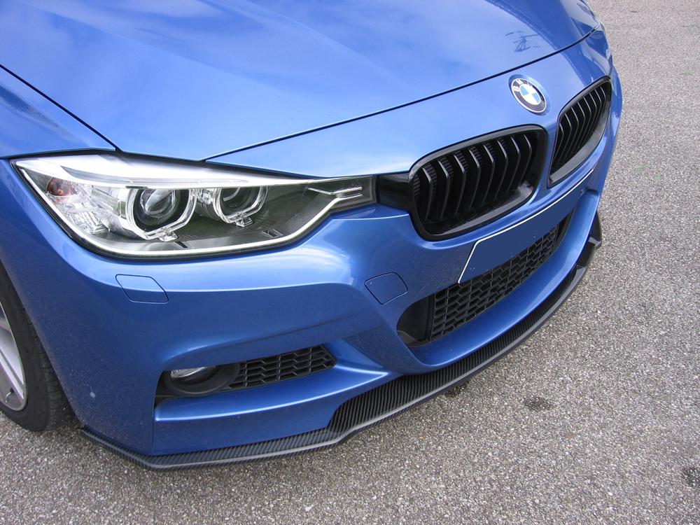 BMW 3er F30  (3L) Carbon Spoilerschwert für BMW 3er F30/F31 nur für orig. M-Paket Frontschürze Carbon, für Fzg. mit M-Technik, 
inkl. Montagezubehör, Gutachten