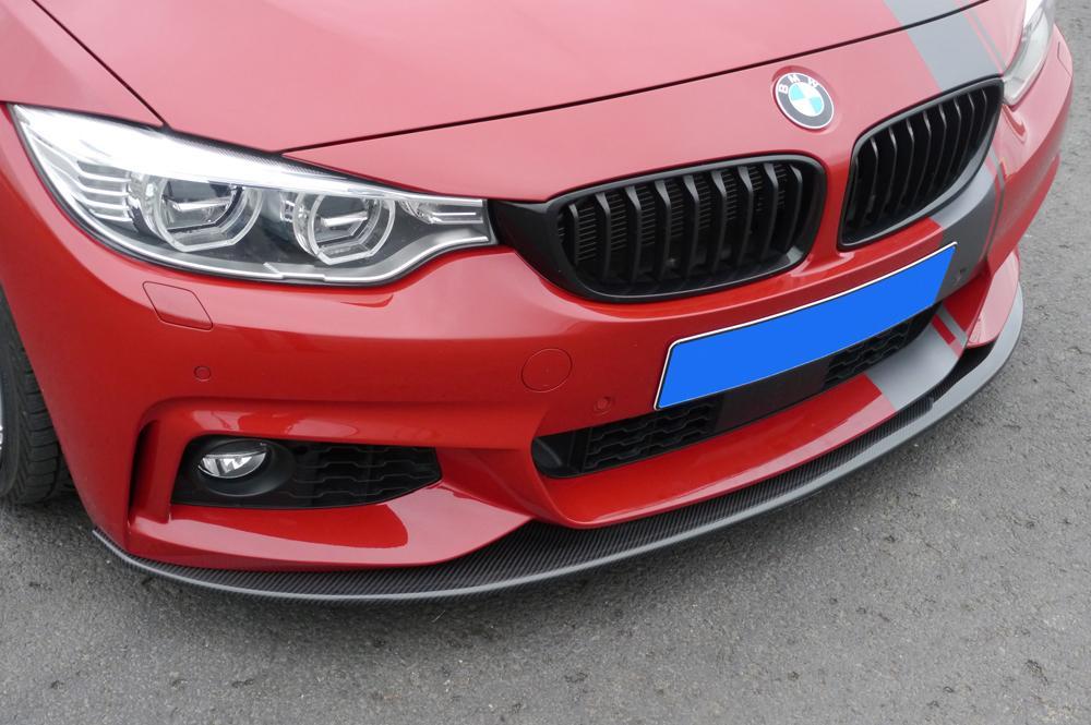 BMW 4er F32  (3C) Carbon Spoilerschwert für BMW 4er F32/F33/F36 nur für orig. M-Paket Frontschürze Carbon, für Fzg. mit M-Technik, 
inkl. Montagezubehör, Gutachten