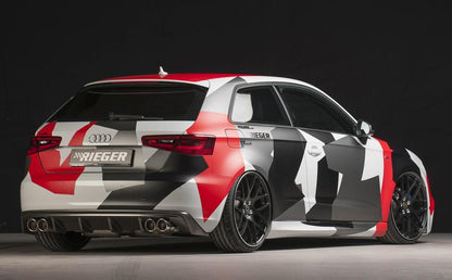 Audi A3 (8V) Bull-X Halbanlage AUDI A3 (8V) 1.4 TFSI, 1.8 TFSI links/rechts, 4x89mm, rund,  STREETLINE ,  nur 2WD leicht abgeschrägt, eingerollt
Edelstahl
mit EWG-Betriebserlaubnis.
Nur für Frontantrieb, nicht für Quattro.
