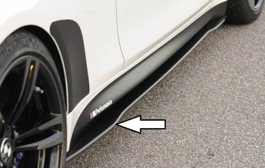 BMW 3er F80 M3 (M3) Carbon Seitenschwelleransatz, links BMW M3 F80, für orig. Seitenschweller links, für orig. Seitenschweller, Carbon, 
inkl. Montagezubehör, Gutachten