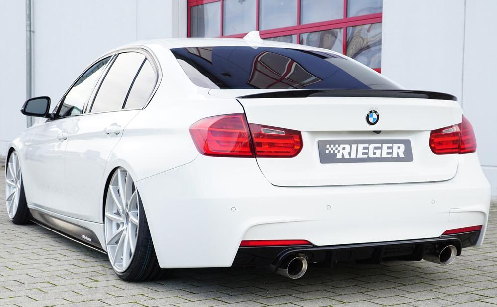 BMW 3er F30  (3L) Friedrich 90mm Anlage, BMW 3er F30/F31 Lim/Touring 340i/340ix  4er F32/F33  440i/440ix, 240kW links, rechts, je 1x 100mm, 15° schräg, mit breiter Kante, Edelstahl, 
inkl. Montagezubehör, ABE