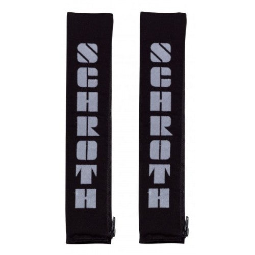 2" Gurtpolster schwarz mit grauem Flock 100% Baumwolle