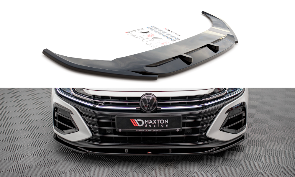 Front Ansatz V.1 für Volkswagen Arteon R schwarz Hochglanz