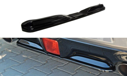 Mittlerer Diffusor Heck Ansatz V.1 für Nissan 370Z schwarz Hochglanz
