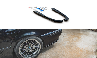 Heck Ansatz Flaps Diffusor für BMW M5 E39 schwarz Hochglanz