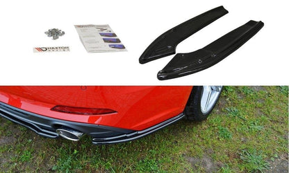 Heck Ansatz Flaps Diffusor für Audi A5 S-Line F5 Coupe schwarz matt